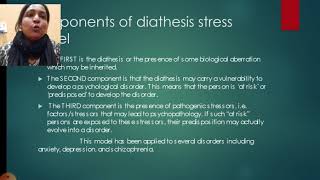 Diathesis stress model [upl. by Mohandis]