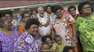 Fijian Prime Minister officiates in handing over relief supplies to the people of Vatulele Island [upl. by Noryt884]