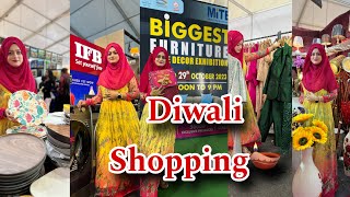 Mega Diwali Shopping 🪔AT MITEX PUNEmeenazfamdiwali festival shopping daily vlog india pune [upl. by Temple849]