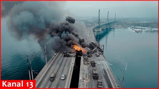 Crimean bridge became a trap for Russians so Ukraine does not completely destroy the bridge [upl. by Culver]