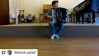 New Tango  Yana Fedoruk with Serenellini accordion [upl. by Nosnej]