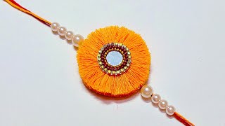 How To Make Beautiful Rakhi At Home  DIY  Rakhi Making Ideas For Raksha Bandhan [upl. by Kristoforo750]