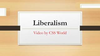 Liberalism Theory of IR [upl. by Carlene]