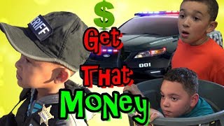 Cops and Robbers  Get that MONEY Police Chase down Sneaky Kids [upl. by Richer]