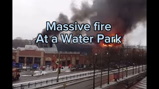 Massive Fire at Liseberg’s Oceana Water Park Construction Site [upl. by Kirre]