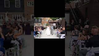 Outdoor wedding ceremony at Nassau Inn Princeton NJ [upl. by Nnylyak]