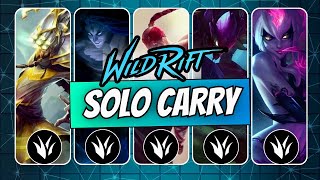 Best Junglers to SOLO CARRY in Ranked  Wild Rift [upl. by Ddet]