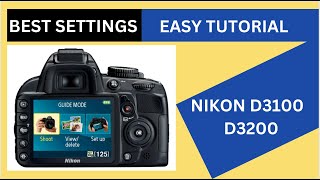 Nikon D3100 amp D3200 Easy Tutorial HindiUrdu Best Settings for Photo amp Video [upl. by Alad]