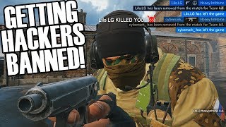 I Got 2 Hackers Banned  Rainbow Six Siege [upl. by Iorgos]