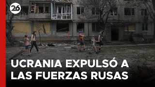 Ucrania expulsó a las fuerzas rusas en una ciudad de Donetsk [upl. by Ardnek]