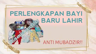 Perlengkapan Bayi Baru Lahir ANTI MUBADZIR [upl. by Siuraj250]