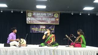 Sahana Sreeram Accompanying Rupasri Sankar at SRGMPDN 2024 Concert in SSVT [upl. by Boelter769]