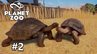 Aldabra Giant Tortoise Exhibit  Planet Zoo Franchise  Part 2 [upl. by Hellene]