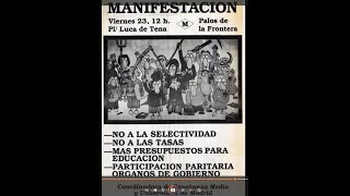 Manifestación estudiantil Madrid 23 de enero de 1987 versión 2023 [upl. by Ahsirat]