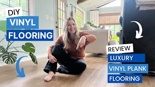 Luxury Vinyl Plank Flooring Review  DIY Vinyl Flooring [upl. by Notnilc]