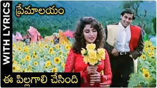 Premalayam Movie Video Song With Lyrics ఈ పిల్లగాలి చేసింది  Salman Khan  Madhuri Dixit [upl. by Lehman92]