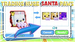 What Can I Get For Huge Santa Paws Worth 43T In Pet Simulator X Roblox Trading Montage [upl. by Jonis178]