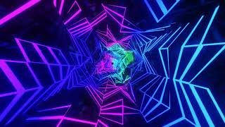 Abstract Background Video 4k Metallic Color Changing Tunnel VJ LOOP NEON Satisfying Calm Wallpaper [upl. by Jobey702]