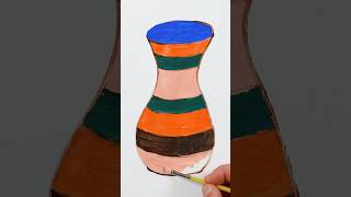 Vase Acrylic Painting  Art for Kids shorts painting art [upl. by Donoho]