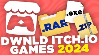 How To Download Itchio Games 2024 rar zip exe [upl. by Rivard]