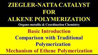 Ziegler Natta CatalystPolymerization of olefins and propyleneZiegler catalyst Lect 8Aisotactic [upl. by Ynez]