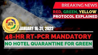 🛑 NO QUARANTINE FOR ELIGIBLE PASSENGERS 48 HRS RT PCR NOW MANDATORY  NEW PROTOCOL EXPLAINED [upl. by Kristy705]