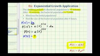 Exponential Growth App yabt  Find Initial Amount Given Doubling Time [upl. by Bueschel773]