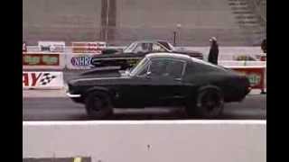 67 Mustang Fastback Drag Racing 408 5Speed [upl. by Ocko]