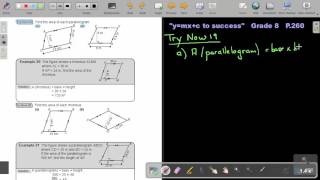 1210 Area  Parallelogram and Rhombus  Chapter 12  part 10 [upl. by Loris329]