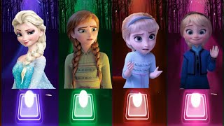 Frozen Into The Unknown Vs Princess Anna Vs Let It Go Vs Elsa  Disney Princess Songs on YouTube [upl. by Winston]