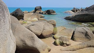 Lamai Beach Walk to find if the oil spills are gone Koh Samui Thailand [upl. by Naahsar]