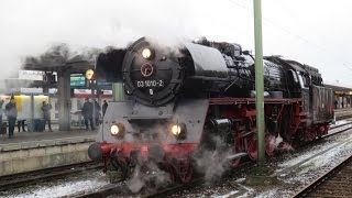 03 1010 mit RheingoldExpress und Schiebelok am 07122013 in Braunschweig HD [upl. by Ayokahs]