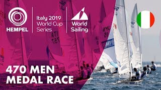 470 Men Medal Race  Hempel World Cup Series Genoa 2019 [upl. by Adikram]