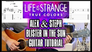 Life is Strange BLISTER IN THE SUN Guitar Tabs Alex Version [upl. by Nnylylloh]