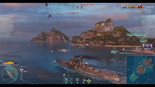 World Of Warships Random Battle Gameplay With MARLBOROUGH [upl. by Wendell]