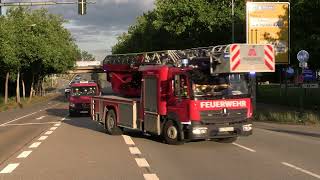 Einzigartige Regensburger LöschzugKombination auf Anfahrt zur DonauArena [upl. by Trik770]