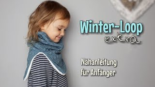 Winterloop Extra  Nähanleitung für Anfänger  OHNE Schnittmuster  Nähtinchen [upl. by Colson853]