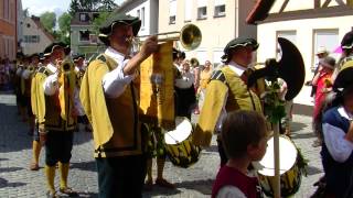 Burgfest Hilpoltstein 2012 Historischer Festzug Teil 1 von 2 quotHDquot [upl. by Jany809]