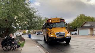 Rainy day school bus for Sagan [upl. by Ddot478]