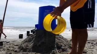 How I Make My Sandcastles  Labor Day Sept 1 2014 [upl. by Duahsar]