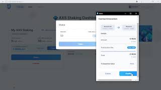 How to stake your AXS tokens  Tutorial [upl. by Sirtimid]