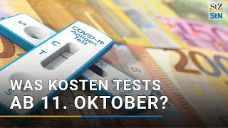 Was kostet ein CoronaSchnelltest ab 11 Oktober Stand 08102021 [upl. by Dempster]