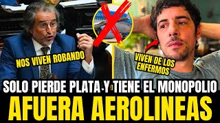 💥HAY QUE SACAR AEROLINEAS ARGENTINAS💥 LOS quotARTISTASquot VIVEN DE LOS POBRES [upl. by Nizam]