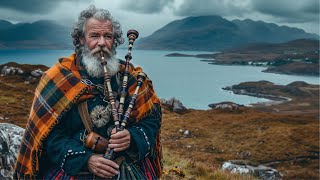 Bagpipe Uilleann Pipes l Celtic Music with Beautiful Scenery of Scottish Highlands  Music Therapy [upl. by Josi]