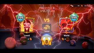 8Ball Pool  Level 998 the Highest in the WorldWalid damoni VS Me  Trickshots highlights [upl. by Einhoj507]