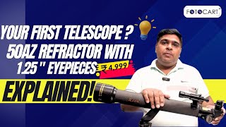 Perfect Budget Telescope at Affordable Price  Kson 50mm Refractor Telescope Review FOTOCART INDIA [upl. by Adnahsed]