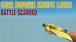 Bowie Knife Lore BattleScarred  CS2 Skin Showcase 462 [upl. by Kentigera417]