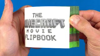 I made the MINECRAFT MOVIE Flipbook [upl. by Linc]