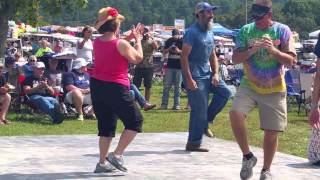 Great flatfootclogging dancing at Poppy Mountain [upl. by Atinyl879]