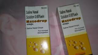 Nazodrops a saline nasal drops how and when to use Hindi [upl. by Iruy]